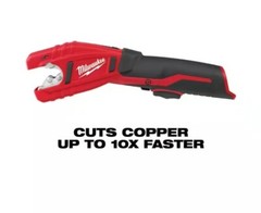 ✅ Milwaukee M12 Cordless Copper Pipe Cutter Kit + (1) Battery, +Charger + Case