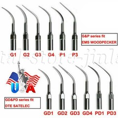 5× Dental Ultrasonic Piezo Scaler Tips fit Woodpecker EMS /DTE SATELEC Handpiece