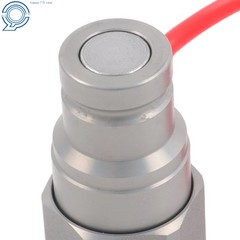 3/8″ Flat Face Hydraulic Quick Coupler Set w/ Dust Caps 3/8″ NPT