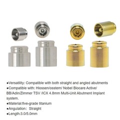 Multi-Unit 4.8 Locator Abutment For Hiossen/Nobel/Zimmer Straight Angled Implant