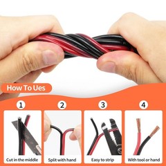 14 Gauge Wire, 14AWG Automotive Electrical Cord 50FT 2 Conductor Red Black 12…