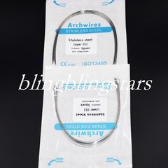 10 Packs Dental Orthodontic Stainless Steel Round Arch Wire Square/Ovoid/Natural