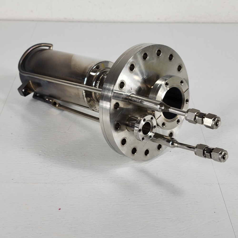 Varian DN100CF 6″ MBE Effusion Cell LN2 Dewar Cryoshroud DN35CF DN16CF UHV Cool