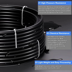 1/2″ Air Line Tubing Kit,1/2″OD DOT Nylon Hose 25ft and Push to Connect Fittings