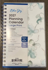 2027 Blue Sky Lindley Calendar Year Weekly & Monthly Planner (3″ x 6″)