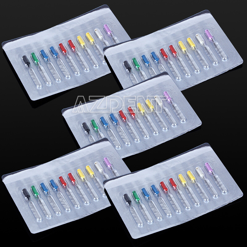 5X Dental Dentist Barbed Broaches Endodontic Needles 20-60# Stainless Steel 25mm