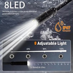 NEW Industrial Handheld Endoscope 4.3 IPS 1080P HD 5M Borescope Snake Camera