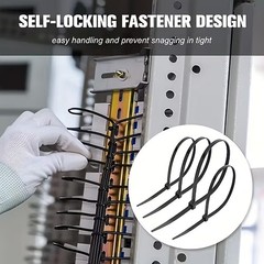 Self-Locking Ties with 17-176 lbs Tensile Strength, for Indoor and Outdoor