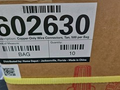 (5000) Tan Winged Wire Twist Nut Electrical Connector Splice WP12-TAN