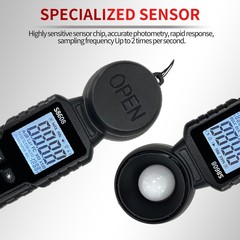Digital Illuminance Lux Meter 20200,000 Lux Light Photography LED Measurement