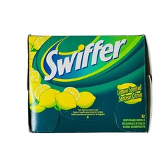 Swiffer Disposable Cloths Lemon Scented Refills 32 Count Dry Sweeping
