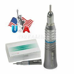 Dental Contra Angle Push button Straight Air Motor Handpiece E-type 2/4Holes PAD