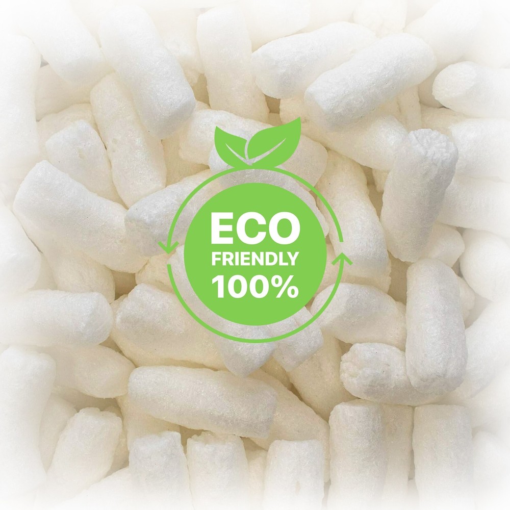 Fantasybuy Biodegradable Packing Peanuts for Moving, Packaging- 0.6 cu ft