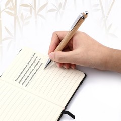 Sayglossy 12 Pcs Bamboo Pens Employee Appreciation Gifts | Engraving Wooden B…
