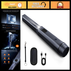 Rechargeable Metal Detector Pinpointer – 800mAh Battery, 15H Use, IP68 Waterproo