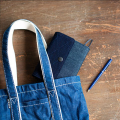 Japan Hobonichi x Blue Blue Indigo Book Sashiko Techo EDC Planner Cover A5