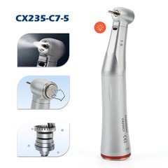 1-10*COXO CX235C7-5 Dental Fiber Optic LED 1:5 Contra Angle Handpiece F/Kavo NSK