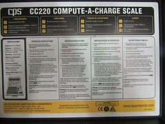 CPS CC220 Refrigerant Charging Scales 220lb cap. Electronic Scale a189.4