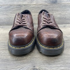 Dr Martens P0313 Industrial Steel Toe Work Shoes Brown Leather Mens