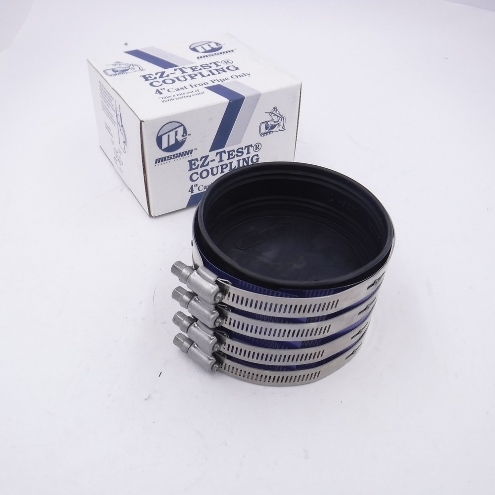 Mission Rubber Co. EZ-Test Coupling 4″ Cast Iron Pipe Only C400EZ