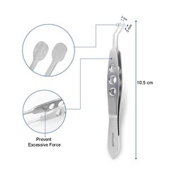 Meibomian Gland Expressor Forceps Set Eyelid Tweezers Kit Ophthalmic Tools 6 Pcs