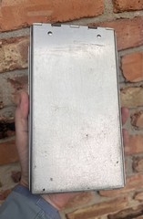 Vintage Metal Aluminum Clipboard Storage Form Holder Flip Top Clip Small