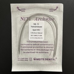 20Packs Dental Orthodontic Thermal Activated Niti Round Arch Wires Ovoid/Natural