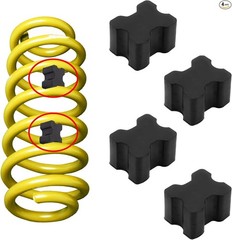 4PCS Car Coil Spring Spacers, Universal Rubber Lift Blocks Coil Spring Booster K