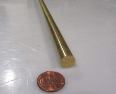 360 Brass Rod 1/2″ (.500″) Diameter x 72.0″ Length