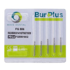 Wave Dental Carbide Burs FG 555 556 557 557L 558 High Speed Straight Fissure Bur