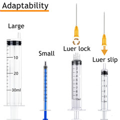 100 Pcs 25Ga 1 Inch/25Mm Lab Dispensing Needle Luer Lock, Individually Sealed