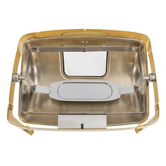 Roll Top Chafing Dish with 2 Food Pans & Visible Lid Restaurant Food Warmer