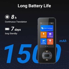 144 Language Translator Device Smart Two-Way Instant Ai Voice Photo Translat AOB