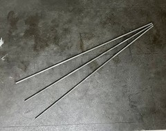 12L14 Steel Bar Stock 5/32 in (.156) Round x 12″ (3 Bar Lot)