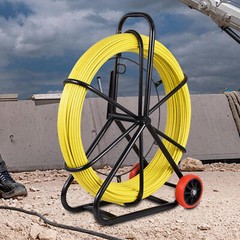 Fish Tape 8mm 150m Fiberglass Rod Cable Puller Wire Reel Rod Duct Rodder