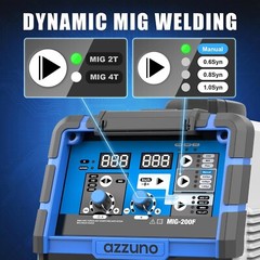200A MIG Welder,110V/220V Dual Voltage multiprocess welder,Gas Gasless MIG Weldi