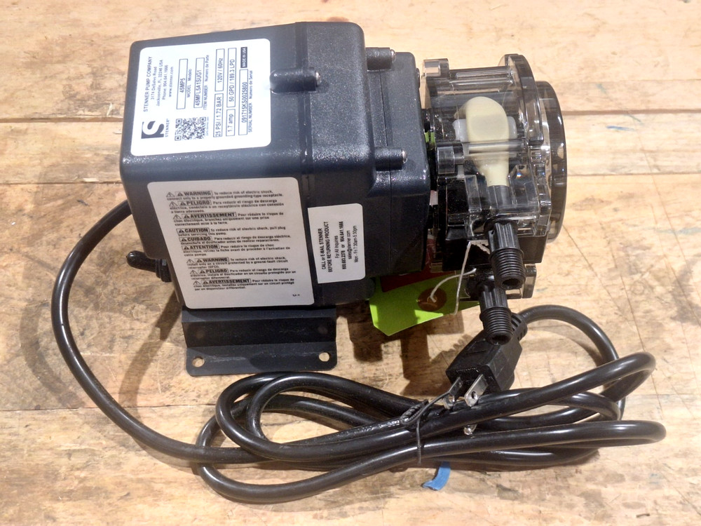 STENNER 45MP5 PERISTALTIC PUMP 45MFL5A1SUG1 120V 25PSI 4VZG6