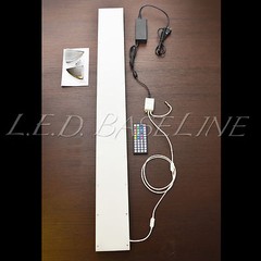 24″ Floating Wall Shelf Display with Color Changing L.E.D. Lights