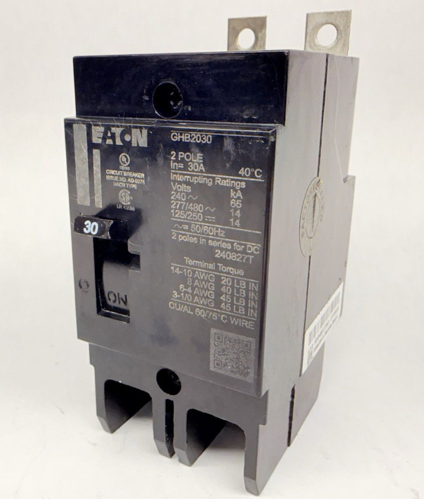 NEW Eaton GHB2030 Circuit Breaker Bolt-On, 30A, 2-Pole