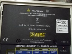 AEMC AL834 SIMPLE LOGGER II 4-CHANNEL DATA LOGGER (852)