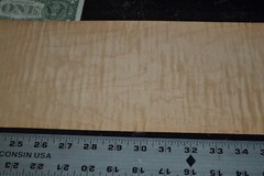 Curly Maple Raw Wood Veneer Sheet 6 x 49 inches 1/42nd 2306-05