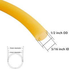 Natural Latex Rubber Tubing, 5/16″ ID x 1/2″ OD 10 Feet Surgical Tubing for H…