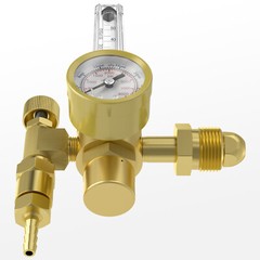 CO2 Argon Gas Regulator, flow meter, with 8ft Gas Hose for MIG TIG Welder