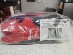 Milwaukee 48-22-8903B Cut Level A1 Nitrile Dipped Gloves, SMARTSWIPE, S-2XL, Dz