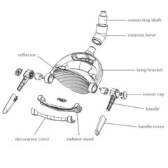 26mm/22mm 10W Rated Power LED Dental Sensor Operating Reflecting Light For Chair