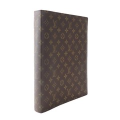 Auth LOUIS VUITTON Monogram Agenda/Note Cover File Brown – e61922i