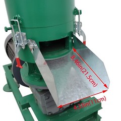 220V Wood Bran Straw Pellet Machine w/8mm Plate Biomass Fuel Maker 60KG/h 7500W