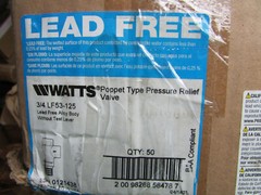 New Watts 3/4″ NPT Lead Free Brass Poppet Pressure Relief Valve 125 PSI LF53-125