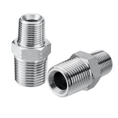 Pack of 10 Hydraulic Adapter Fittings 3/8″ NPTF Male x 1/2″ NPTF Male with Cover