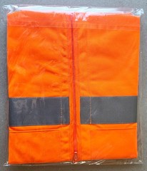 Condor High Visibility Class 2 Orange Vest Men’s 2XL Pockets & Zipper NEW